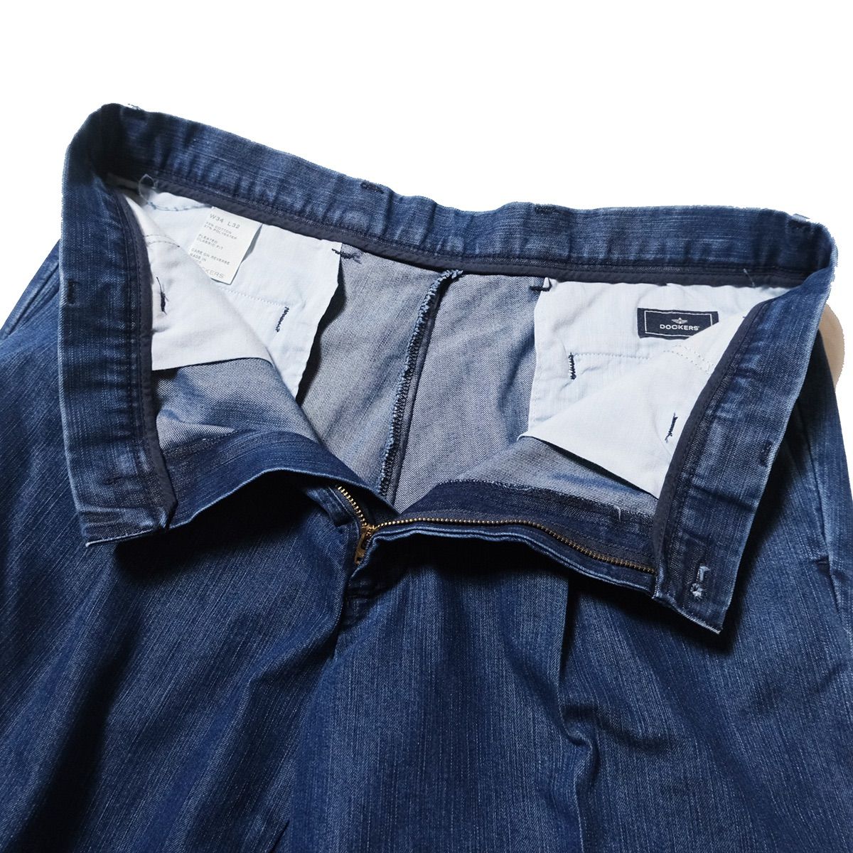 良色 80s dockers Levi's 2タック ワークパンツ 00's リーバイス ドッカーズ 2タック デニムパンツ (34×32