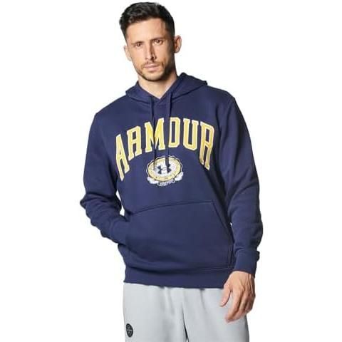 アンダーアーマー(UNDER ARMOUR) カレッジエイト フリース メンズ 1381332 ミッドナイトネイビー XLサイズ