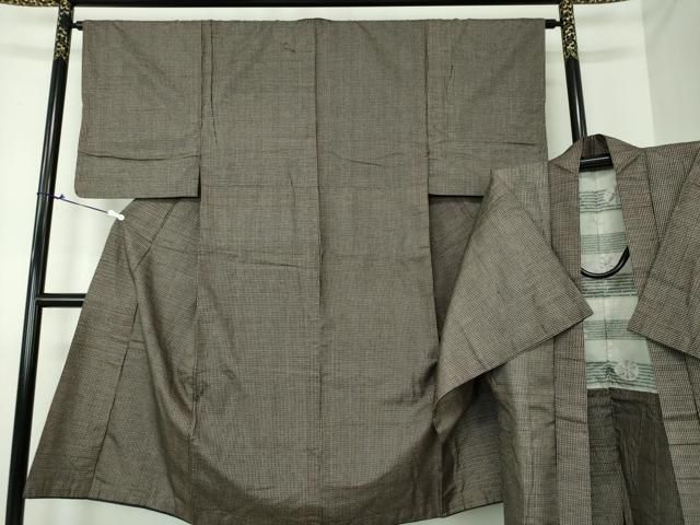 HOT，大得価 平和屋着物▼男性　本場大島紬　アンサンブル　長羽織　縞　正絹　逸品　DAAU5295ps 着物セット