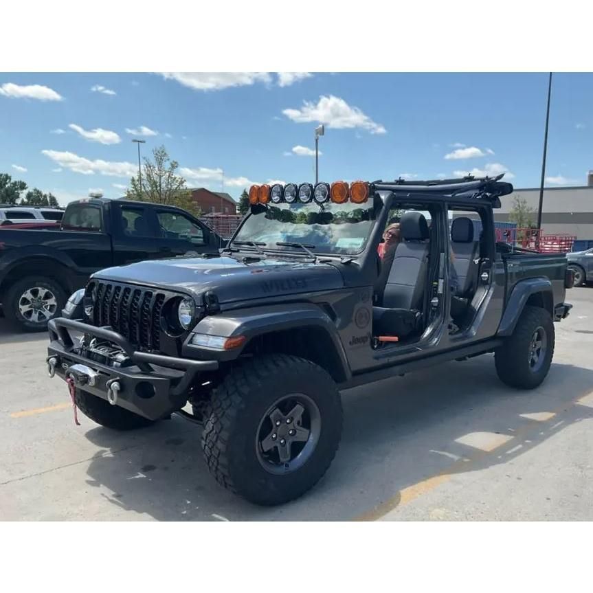 KC HiLiTES LEDライトバー ブラケットセット ジープ ラングラー JL JT Bracket Set 50 Light Bar Overhead Mount Pair Jeep JL JT KCハイライト 7327 FFCRYSTALESIA_COM