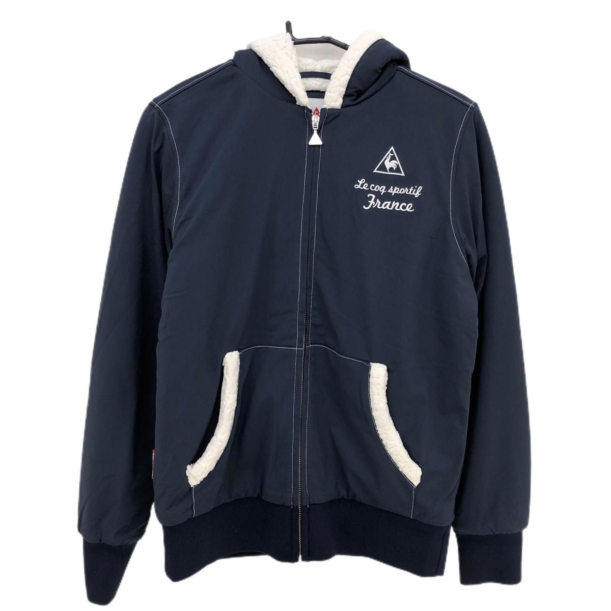 百貨店福袋 美品】ルコックgolfレディース Mサイズ ボアブルゾン フルジップ レディースウェア