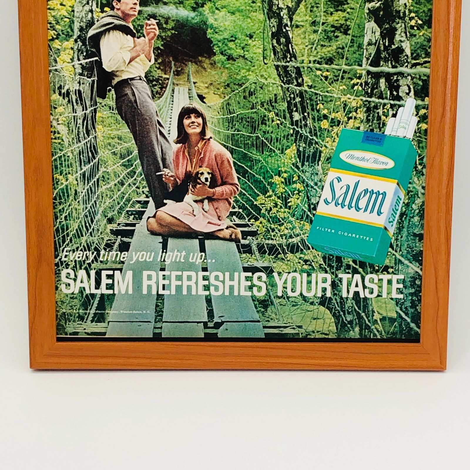 貴重な当時物 ビンテージ 広告 フレーム付 『 セーラム煙草Salem 』 1960年代 オリジナル アメリカ 輸入雑貨 ヴィンテージ 海外雑誌  アドバタイジング レトロ ( AZ1467 ) - メルカリ