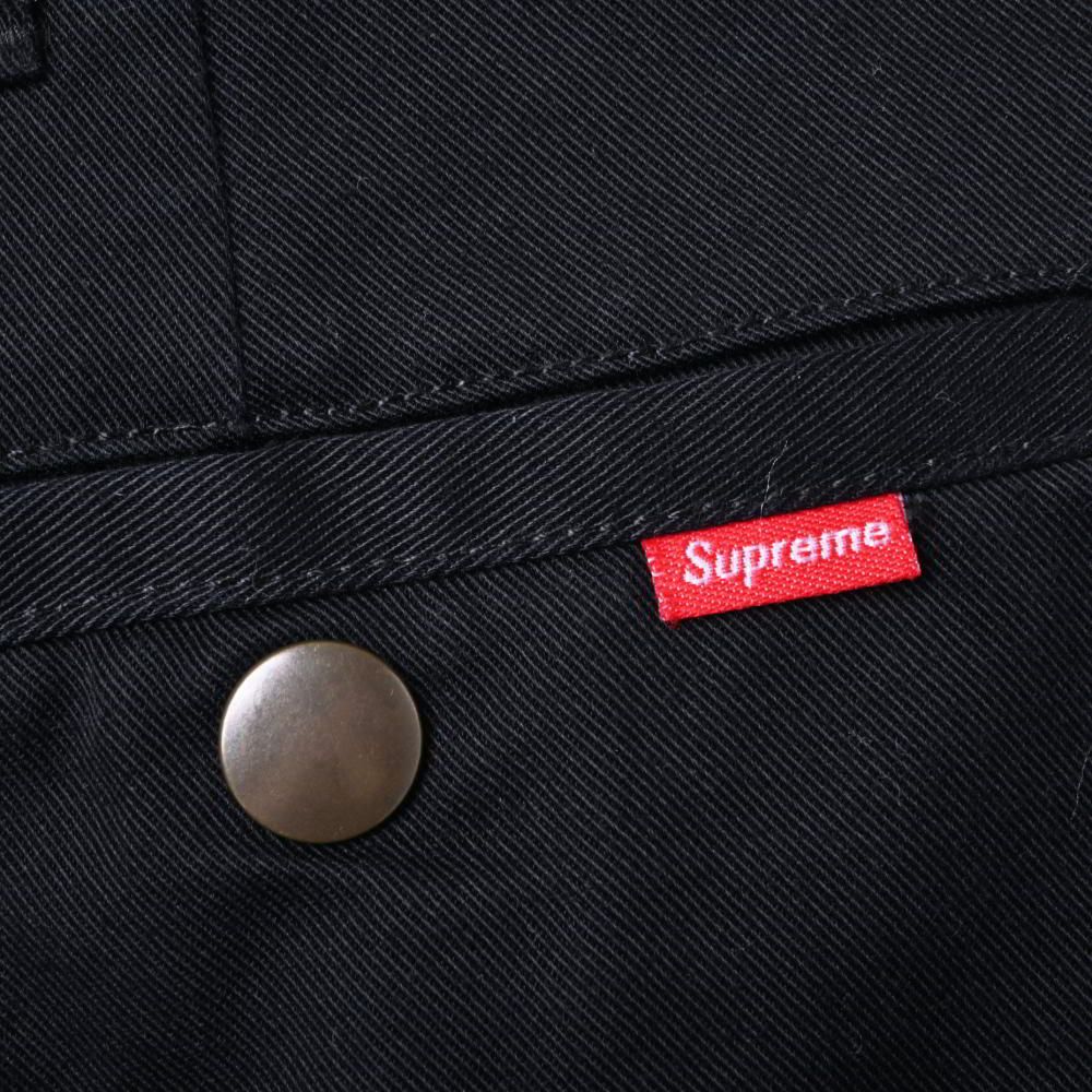Supreme x ダニエルジョンストン 刺繍 チノパンツ 30 ブラック Supreme x ダニエルジョンストン 刺繍 チノパンツ 30 ブラック