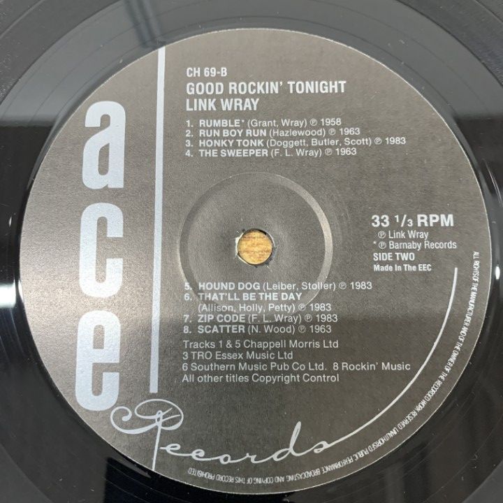 △01)【同梱不可】リンク・レイ/Link Wray/Good Rockin Tonight