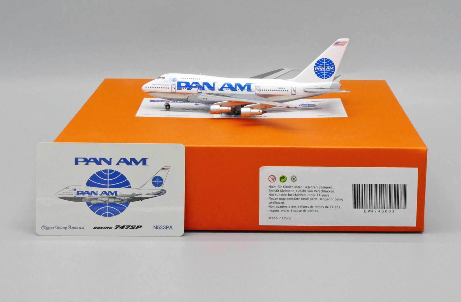 Jcwings パンナム航空 747SP N533PA 1|400