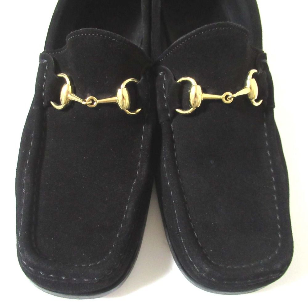 美品 GUCCI グッチ ホースビット スエード レザー ローファー