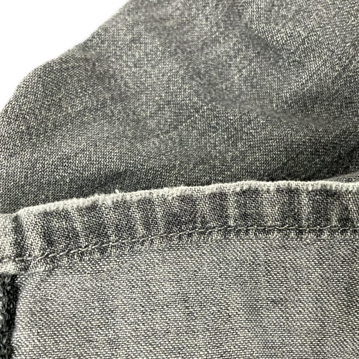 upper hights アッパーハイツ ロングスカート サイズ22 レディース - ダークグレー デニム ダメージ加工 SIROKUMA-CORPORATION_COM