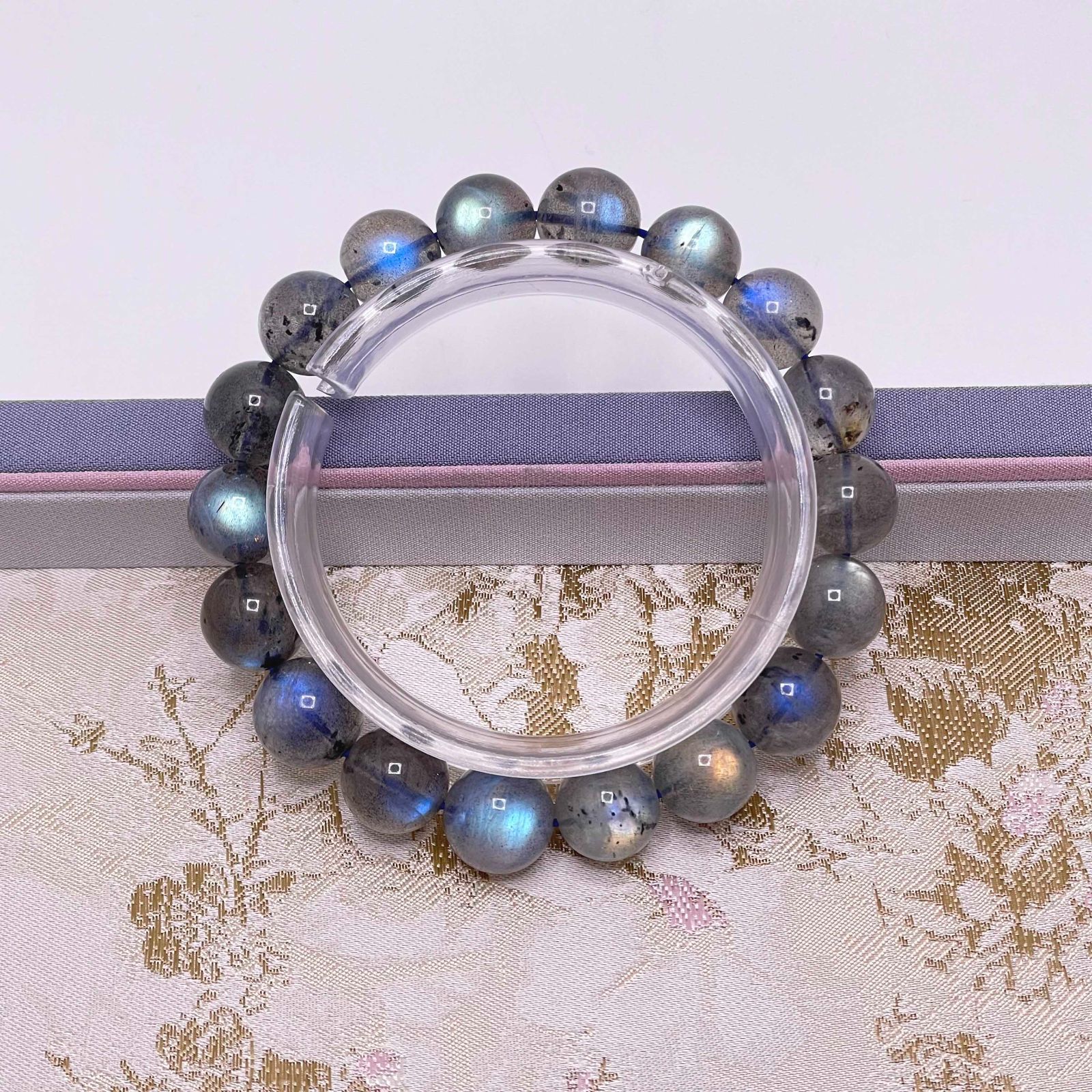 天然美品☆【ラブラドライト】☆ パワーストーン ブレスレット 