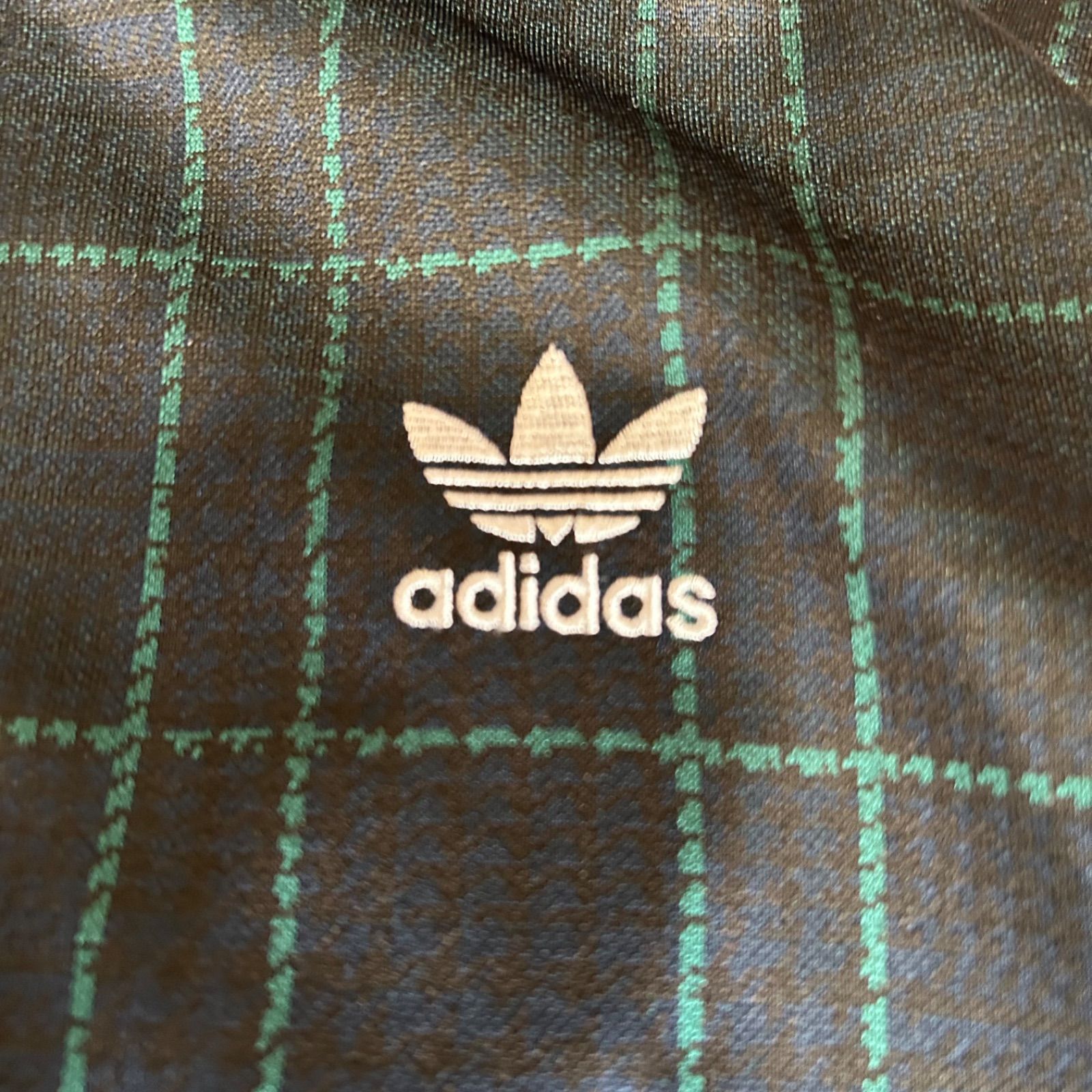 美品 adidas アディダス タータンチェック トラックジャケット M