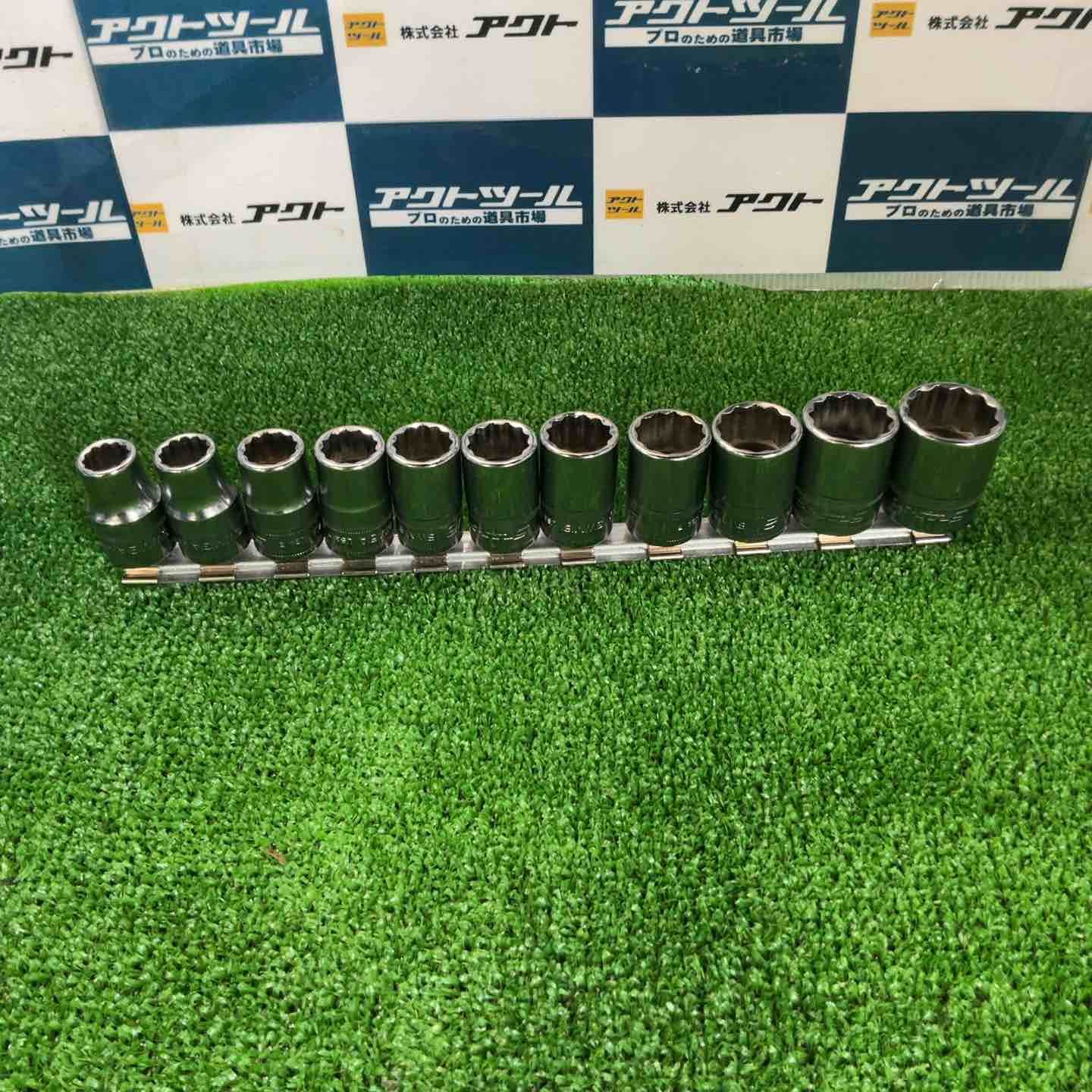 スナップオン Snap-on 1 2 差し込み 12角 ショート ソケット インチ 11個セット SWM12 13 14 15 16 17 18 19 21 22 24 草加店