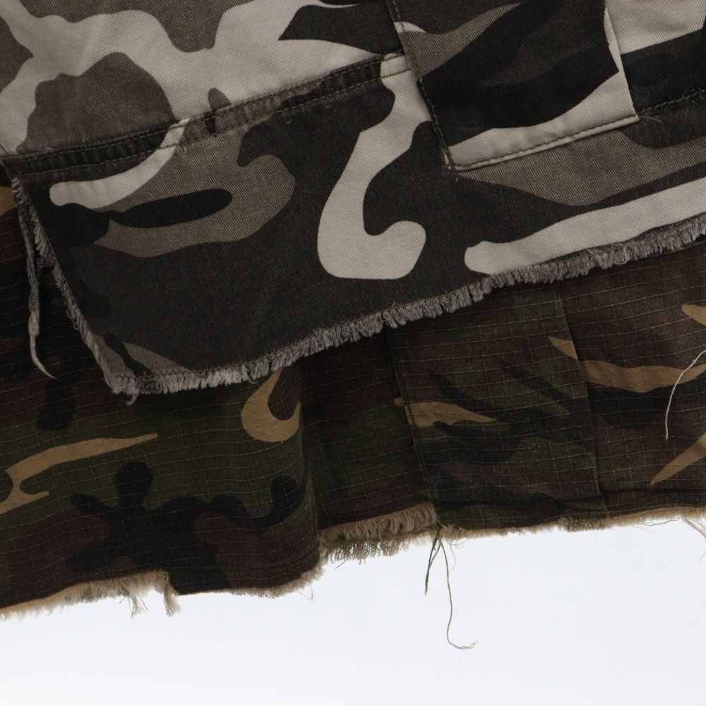 PROJECT G/R (プロジェクトジーアール) Layered Skirt Camo Cargo