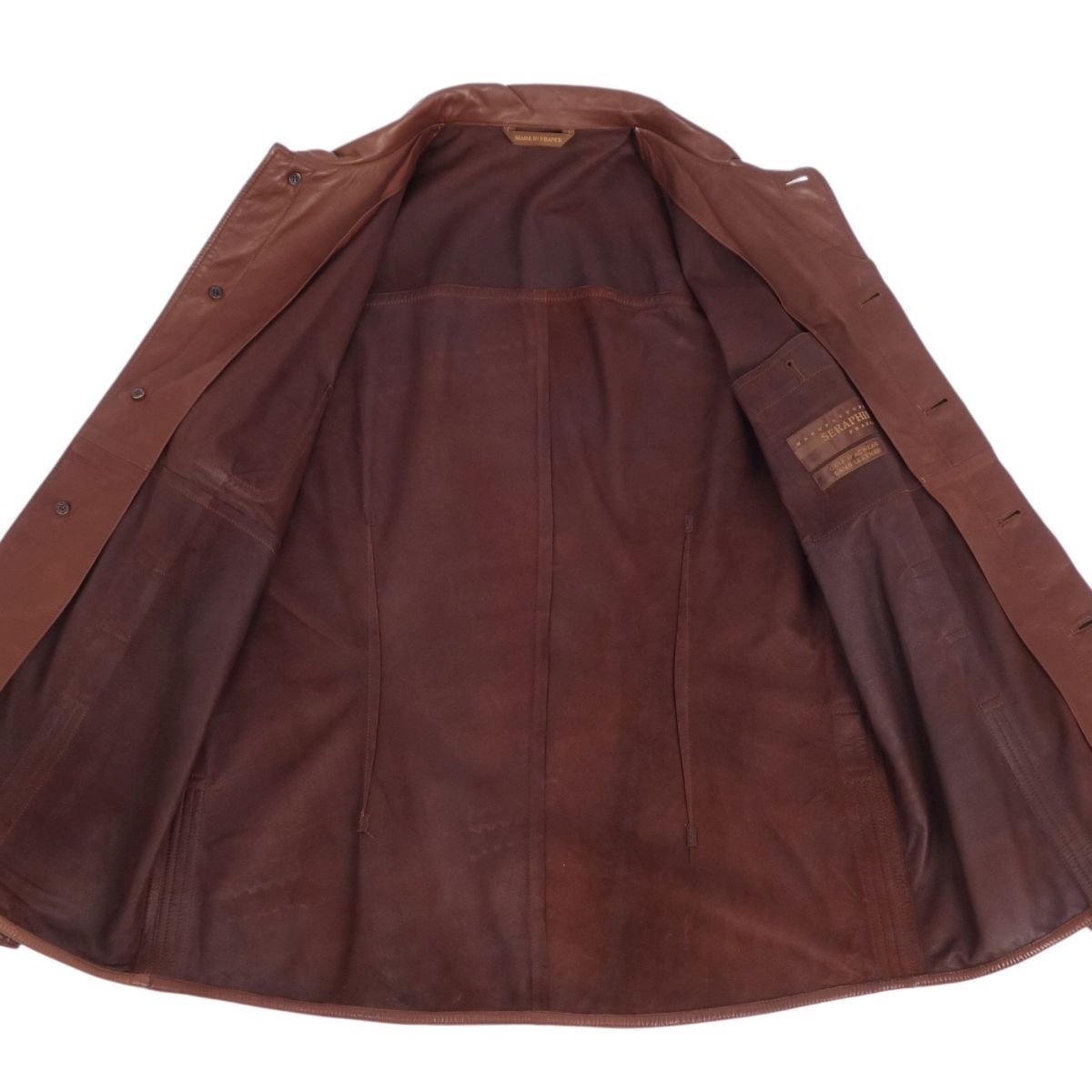 美品 セラファン SERAPHIN ジャケット レザージャケット シャツ  