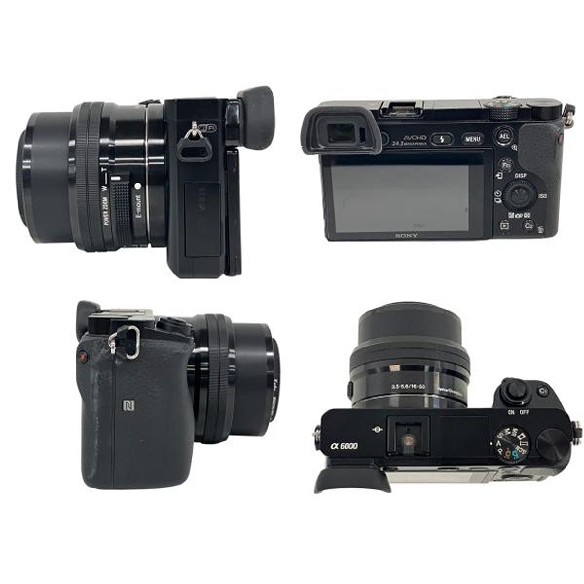 【美品】Sony α6000 ミラーレス一眼 カメラセット ダブルレンズキット レンタル] ソニー α6000 ダブルズームレンズキット ミラーレス