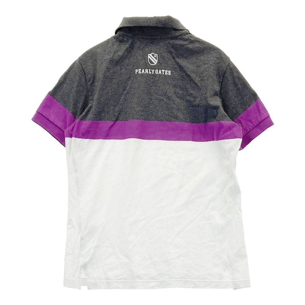 PEARLY GATES パーリーゲイツ デザイン 半袖 ポロシャツ 6/ホワイト