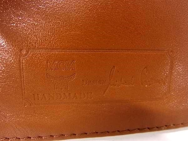 [美品]MCM エムシーエム モノグラム ヴィセトス柄 レザー 二つ折り 財布 MCM エムシーエム モノグラム ヴィセトス柄 レザー がま口 二