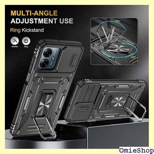 Moto g64y 5G 美品 ケース付 moto g64 5G ケース g64y 背面PUレザーケース+プラスチック