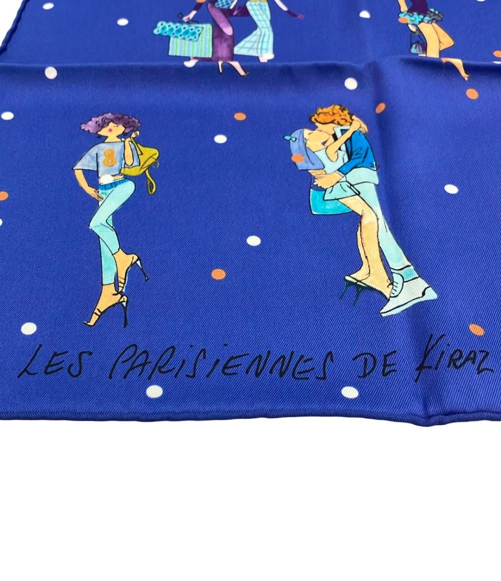 美品 エルメス スカーフ シルク 100% カレ70 LES PARISIENNES DE