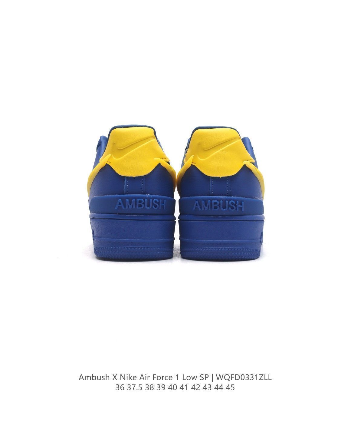 NIKE×AMBUSH スニーカー 青 黄 Nike AMBUSH x Air Force 1 Low Game Royal for Sale