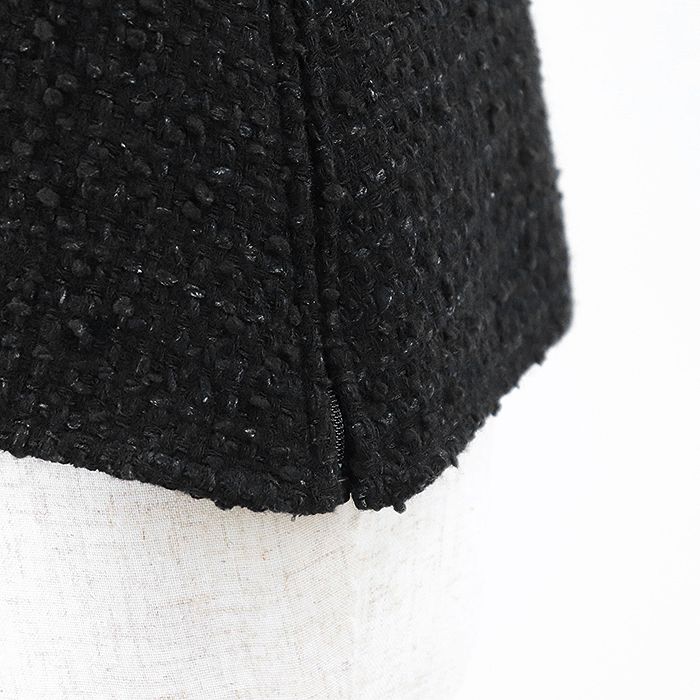 美品】CHANEL シャネル トップス P38974 ニット ツイード フリル