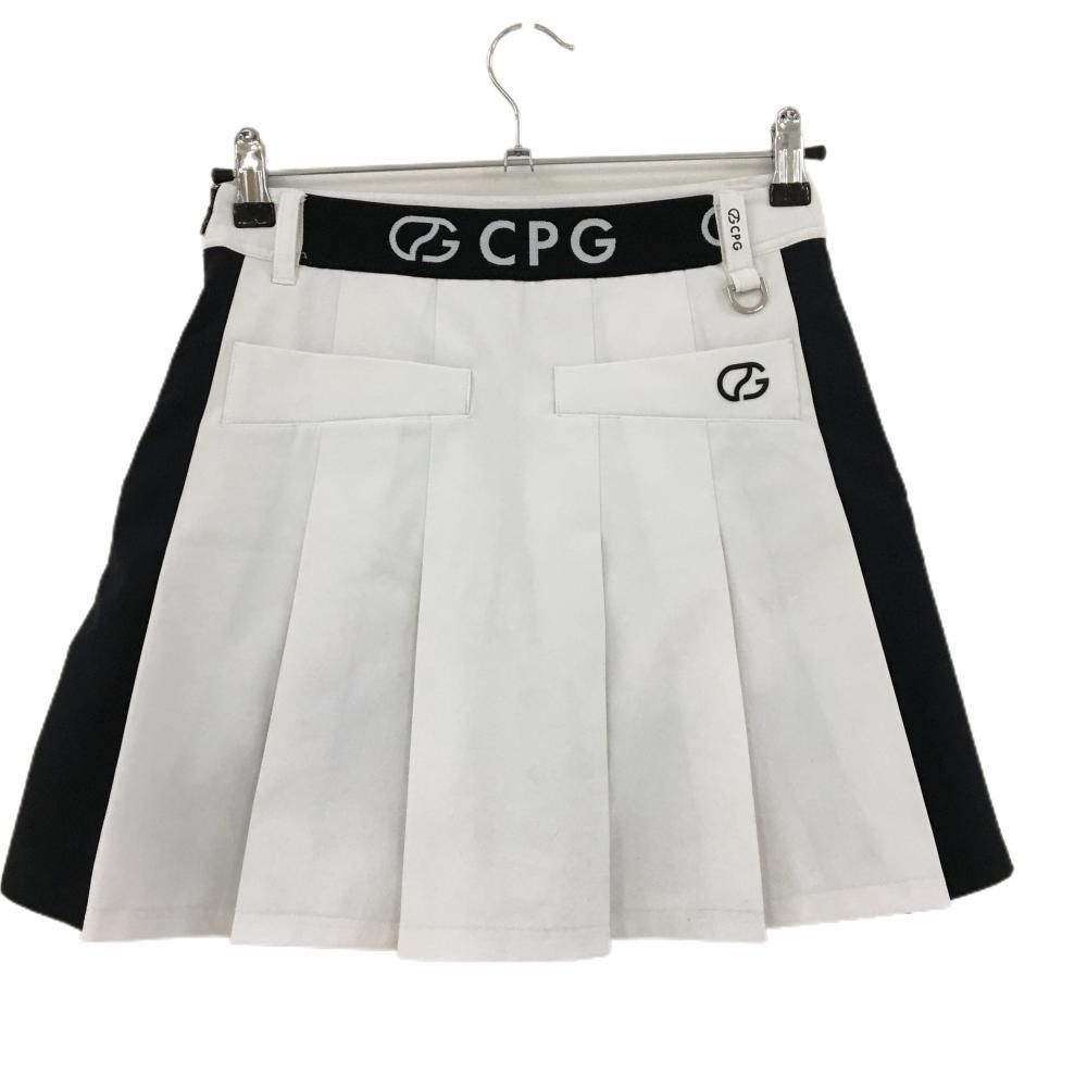 CPG ダウンスカート　ホワイト S CPGゴルフスカート CPG GOLF シーピージーゴルフ 共地ベルト付きダウン