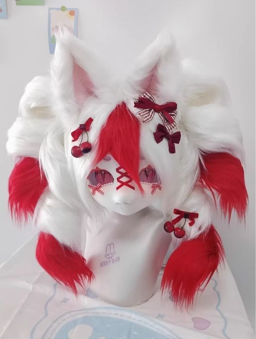 着ぐるみヘッド kigurumi NO.93 キツネ 赤 ファースーツ 全頭ヘッド ケモノ マスク ぬいぐるみ コスプレ コスチューム