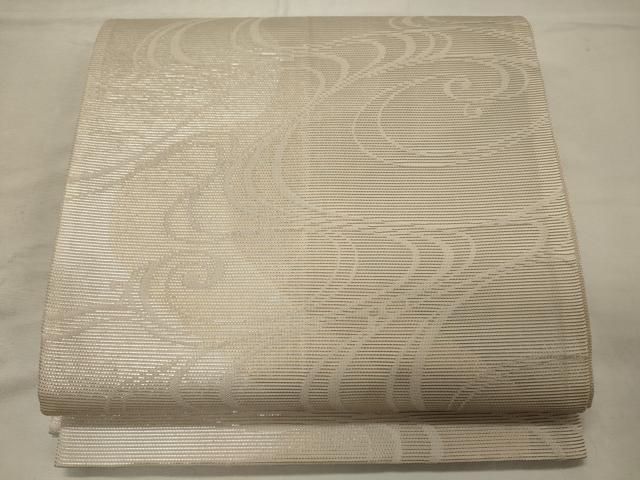 平和屋着物＊夏物 六通柄袋帯 雲霞古典文 金銀糸 正絹 逸品