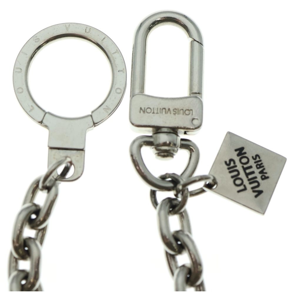 LOUIS VUITTON ルイヴィトン シェンヌアノクレXL キーホルダー キーリング シルバー チェーン メタル M65076