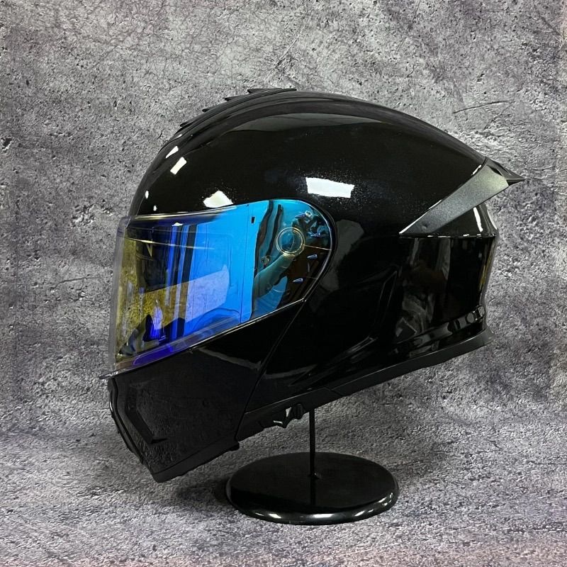 【翌日発送】 L56-57cm透明ブルーレンズ セメントグレージェットヘルメット 翌日発送】 L56-57cm透明ブルーレンズ セメントグレージェット