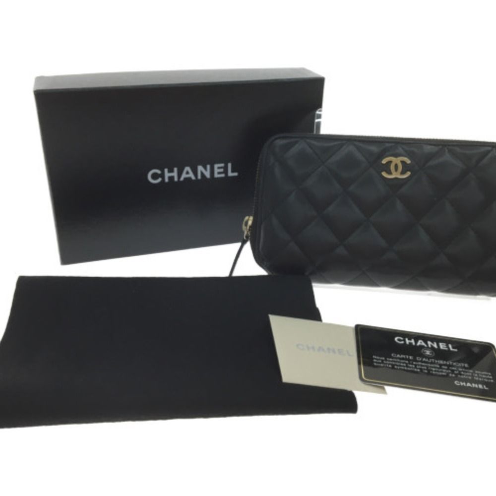 ▽▽CHANEL シャネル 長財布 ラウンドファスナー マトラッセ ココ