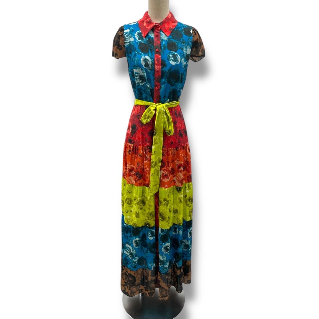 【完売必至】ALICE+OLIVIA 花柄 シフォンマキシワンピース 完売必至】ALICE+OLIVIA 花柄 シフォンマキシワンピース 定価10