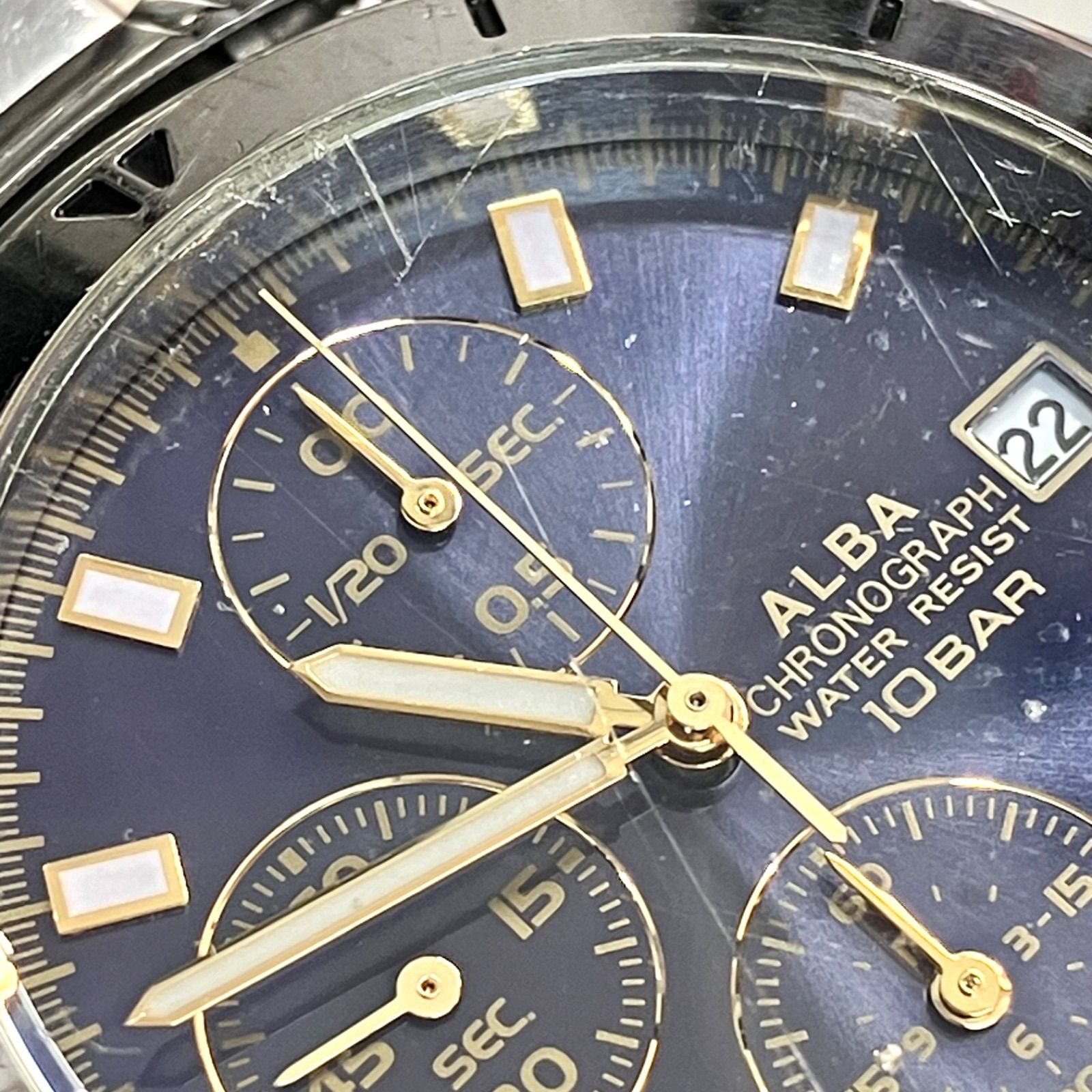 SEIKO⭐️セイコーアルバ】 クロノグラフ クオーツ 24.10.02電池交換 
