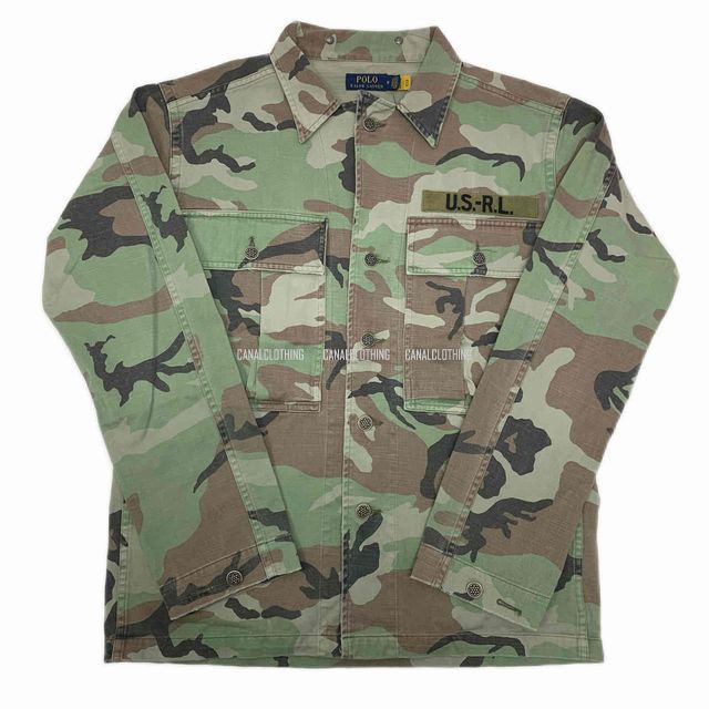 新品未使用！ POLO RALPHLAUREN TWILL CAMO COVER ALL ポロ