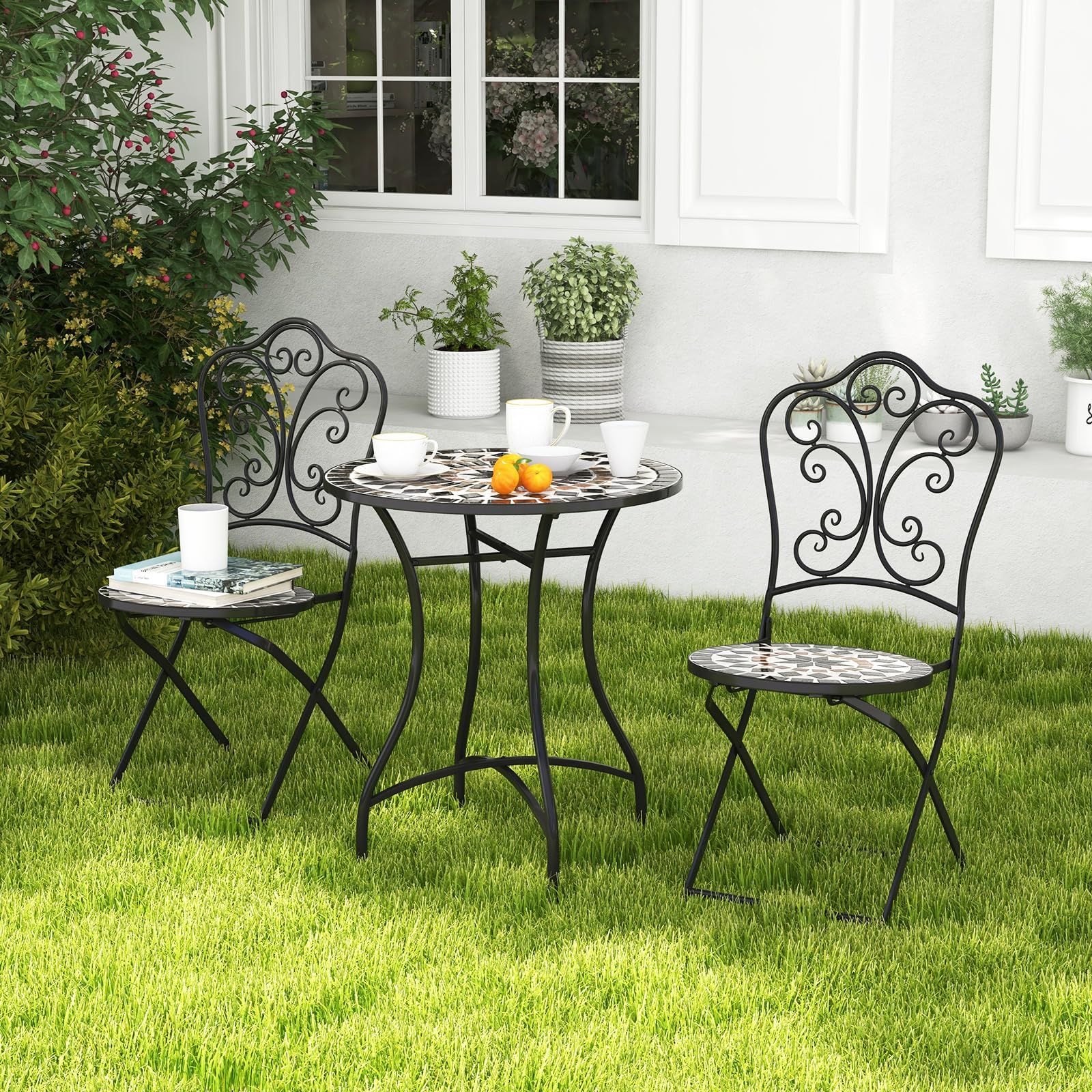 タイルテーブル ブラック