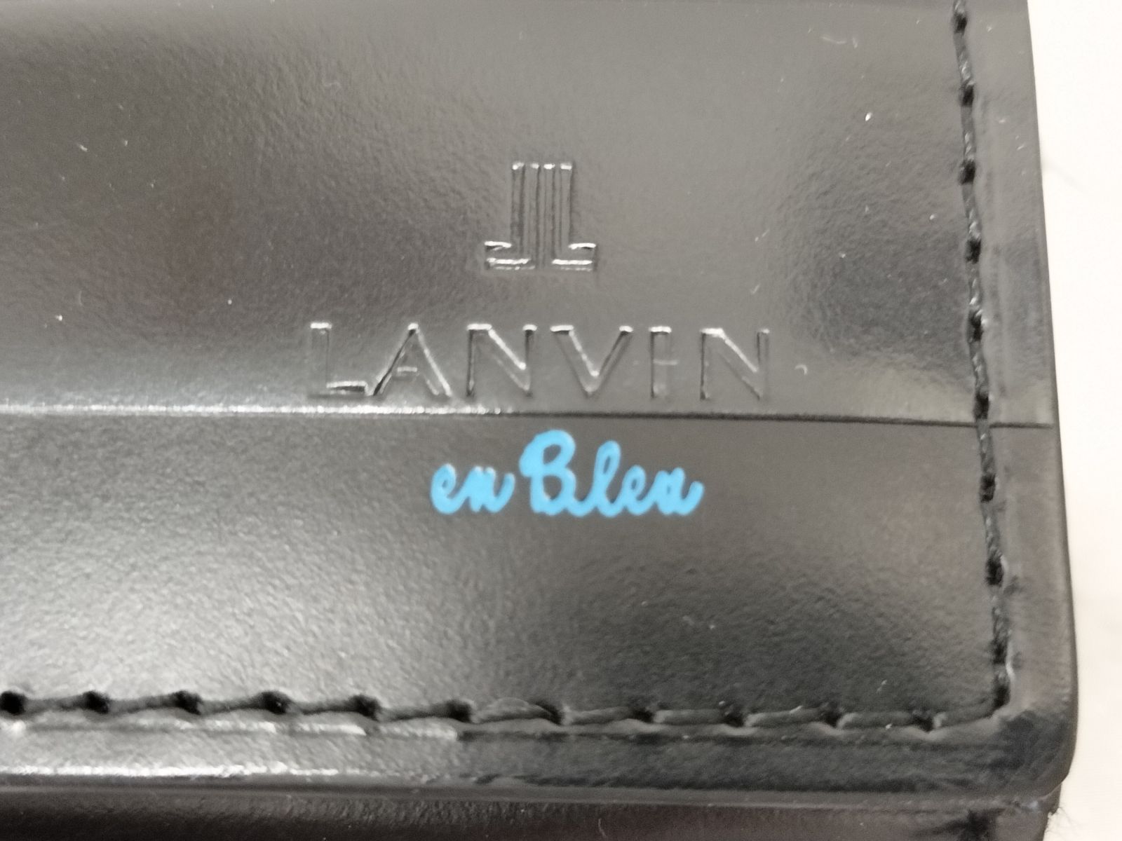 【美品】LANVIN en Bleu ランバンオンブルー  長財布 ブラック