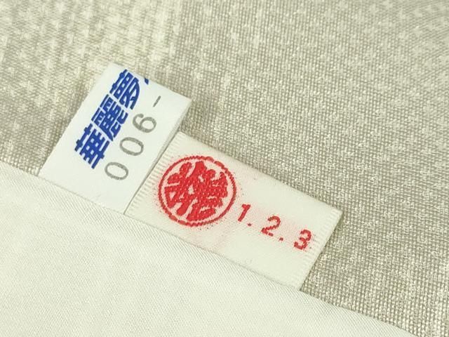 平和屋本店□極上 小紋 単衣 作家物 変わり市松 逸品 未使用 DZAA5214kh5