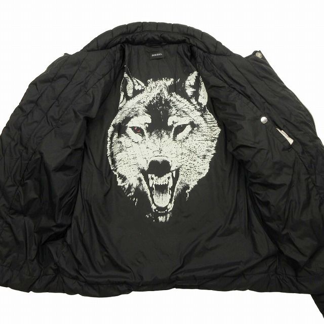 ディーゼル DIESEL ナイロン ダブル ライダース ジャケット