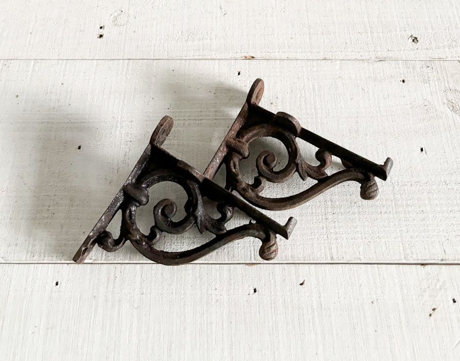 ミッドセンチュリー、アイアン棚受け アイアン棚受け