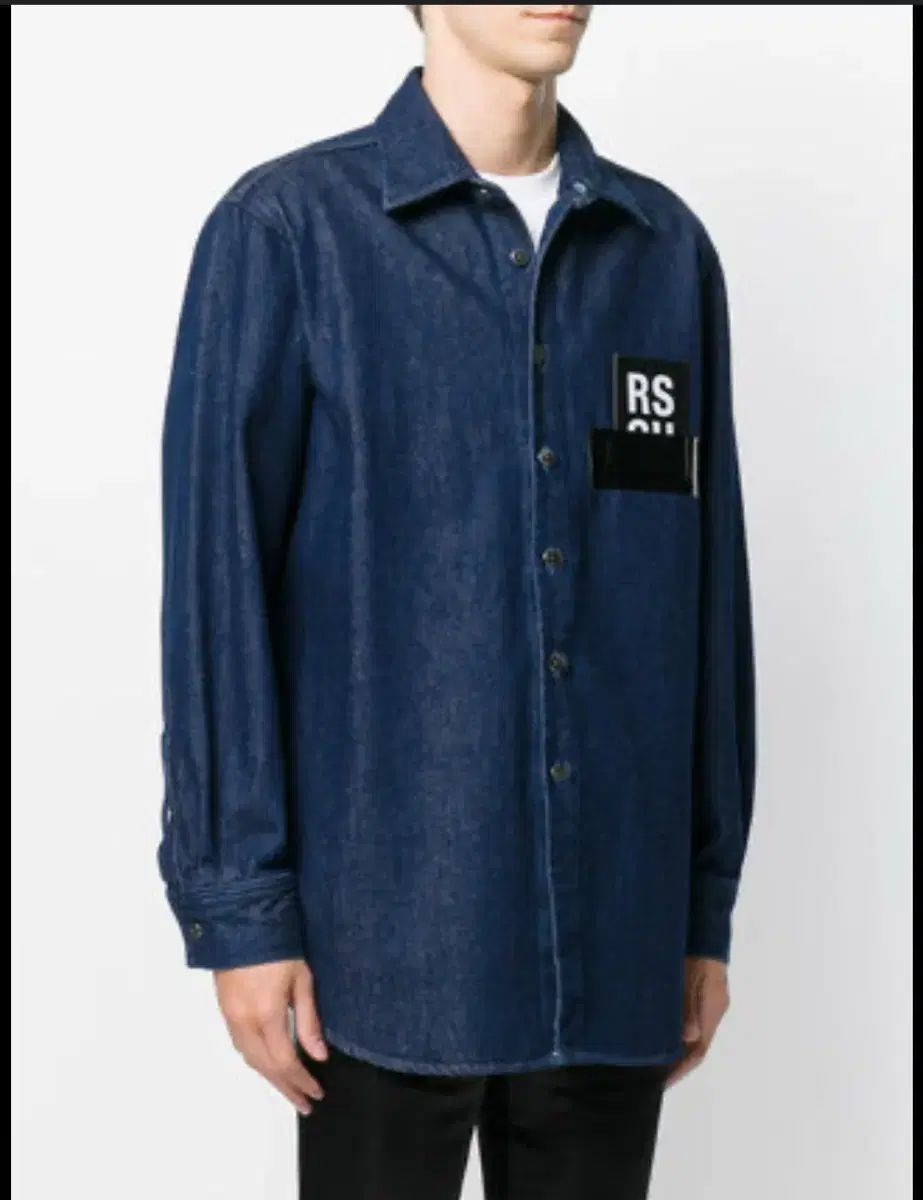 raf simons RAF SIMONS ラフ シモンズ デニム シャツ S
