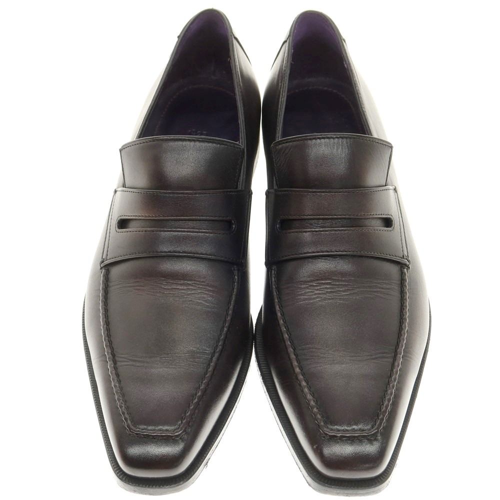 ベルルッティ Berluti アンディ コインローファー ダークグレー系 サイズ6 1|2 メンズ