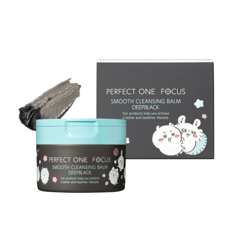 【新品】 パーフェクトワンフォーカス PERFECT ONE FOCUS スムースクレンジングバーム 75g (スムースクレンジングバームディープブラック ちいかわ 限定デザイン (単品)) 0