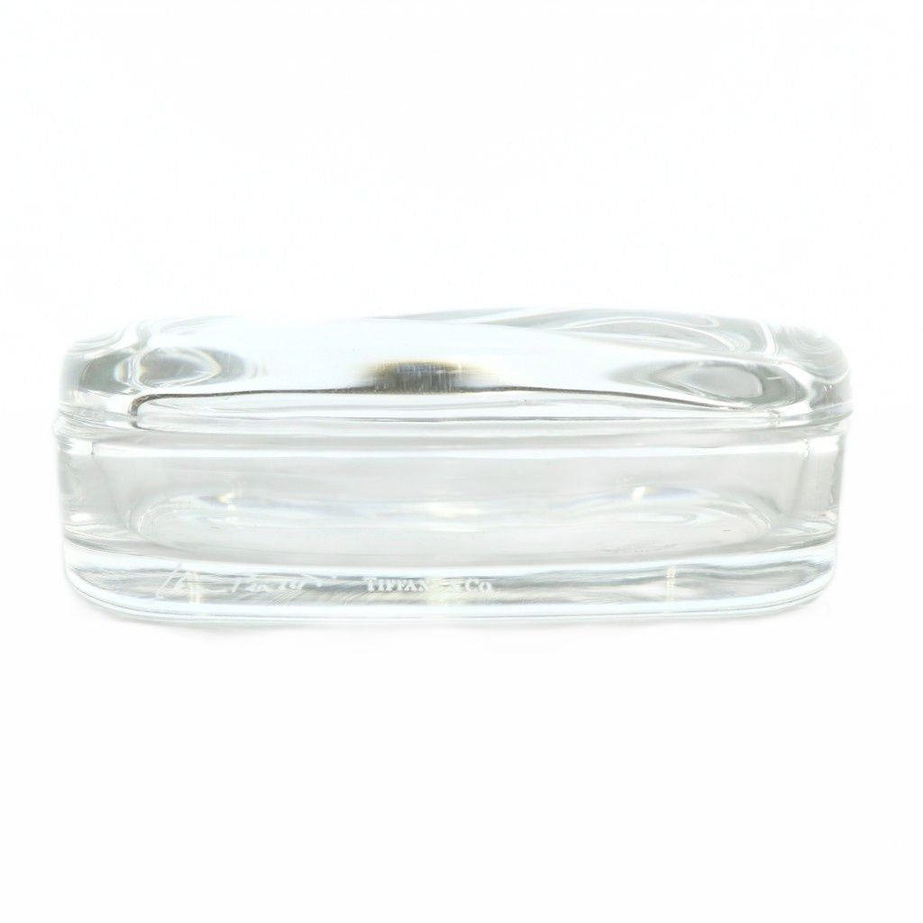 TIFFANY クリスタル ジュエリーケース □美品 ティファニー クリスタル