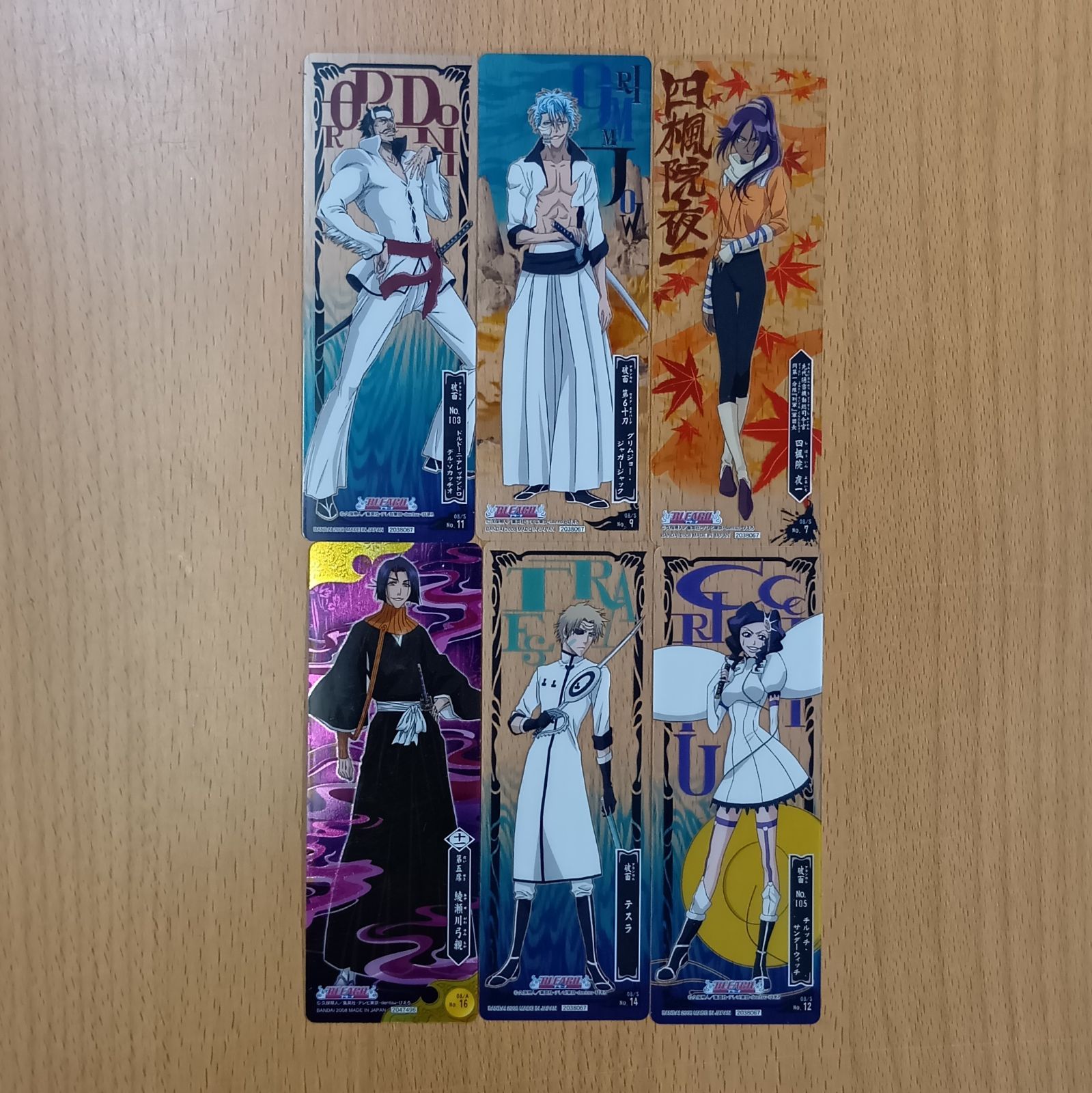 BLEACH クリアカード まとめ売り 6枚 カードガムコレクション6 しおり