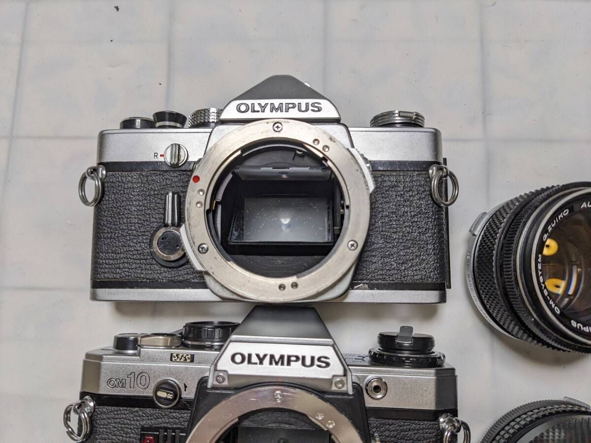 OLYMPUS OM-1 OM10 OM-2 5台　⑥ まとめ売り　ジャンク オリンパス OLYMPUS フィルムカメラレンズ 5台まとめ付属品他