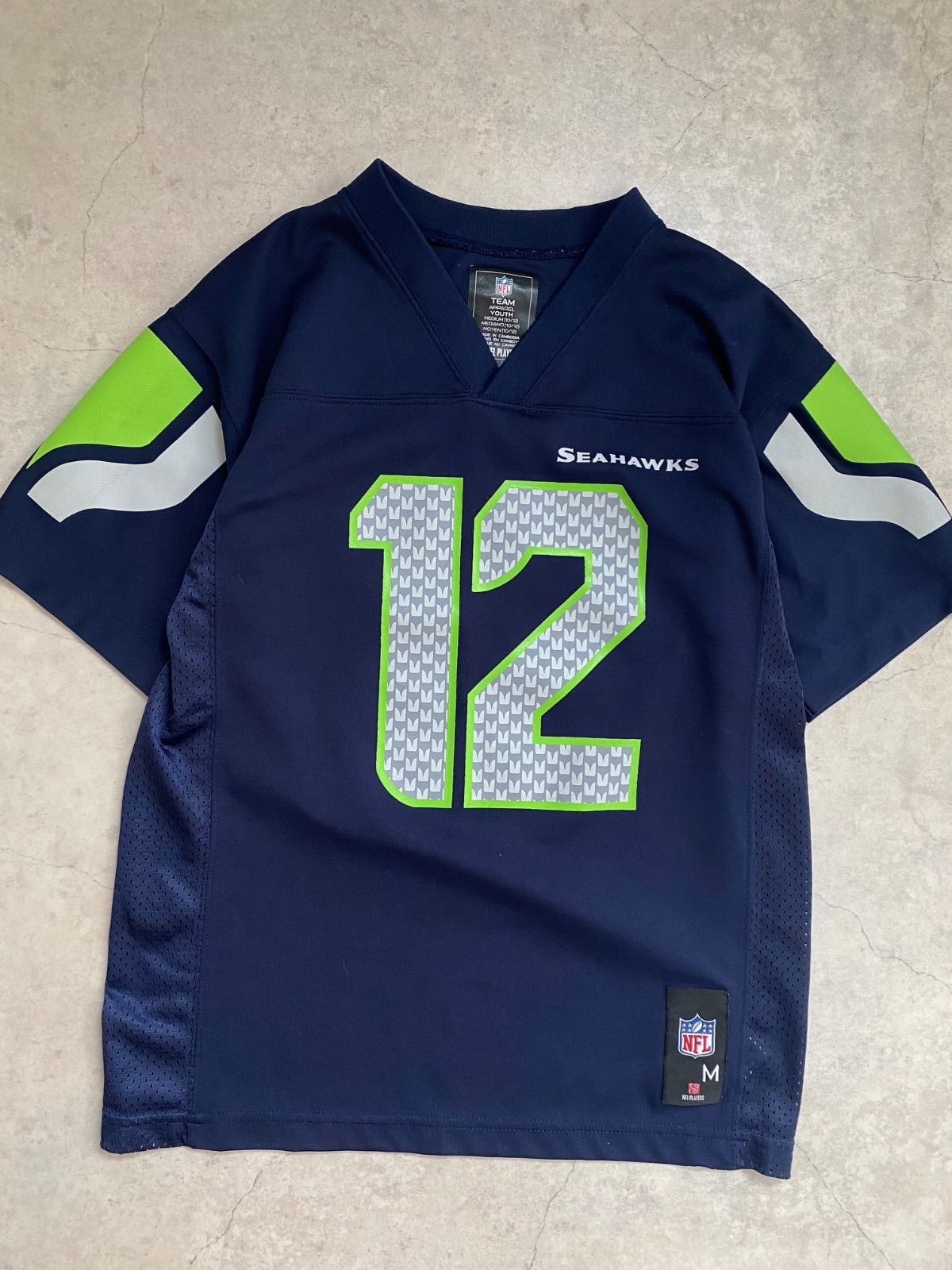 Champion製 NFL シアトル・シーホークス ゲームシャツ Size 140-150】NFL シアトルシーホークス ゲームシャツ - メルカリ