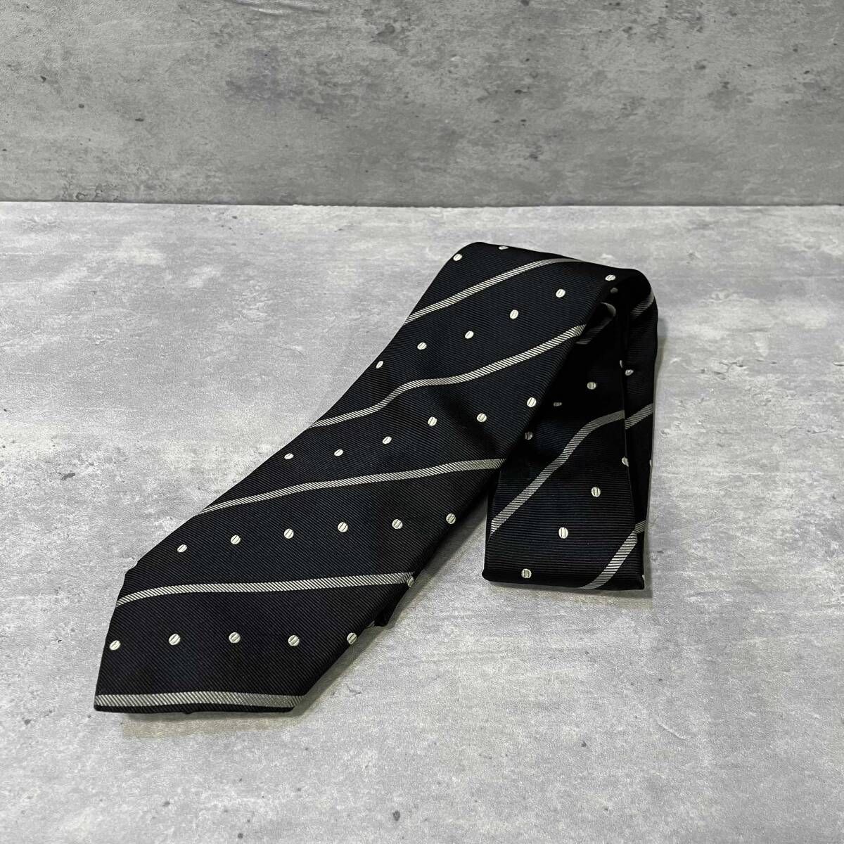 Yohji Yamamoto COSTUMED HOMME ドット柄 ネクタイ ブラック