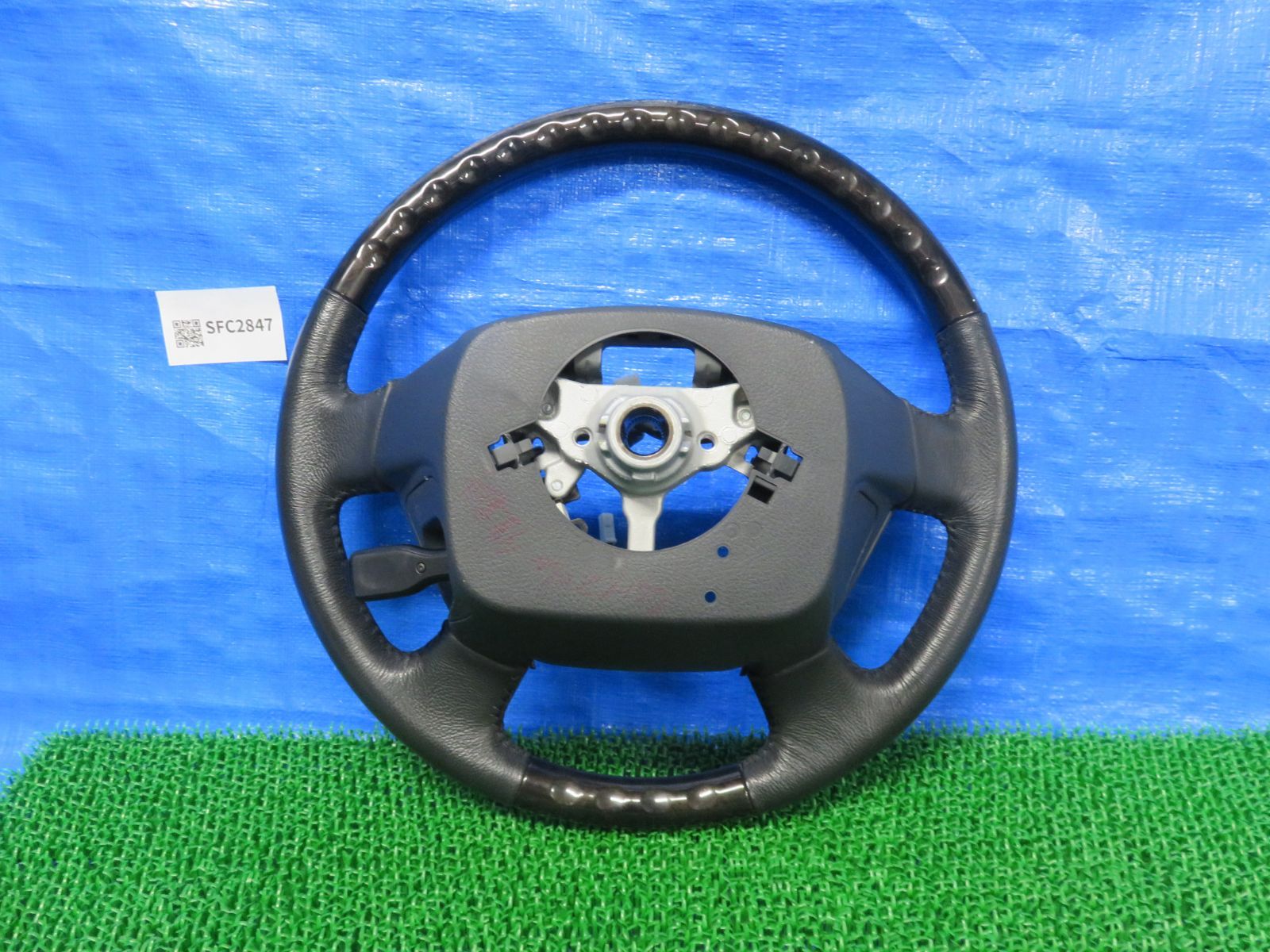 SFC2847 アルファード ヴェルファイア 20系 後期 純正 ステアリング ハンドル ウッドコンビ 赤木目 ANH20W ANH25W GGH20W GGH25W FFCRYSTALESIA_COM