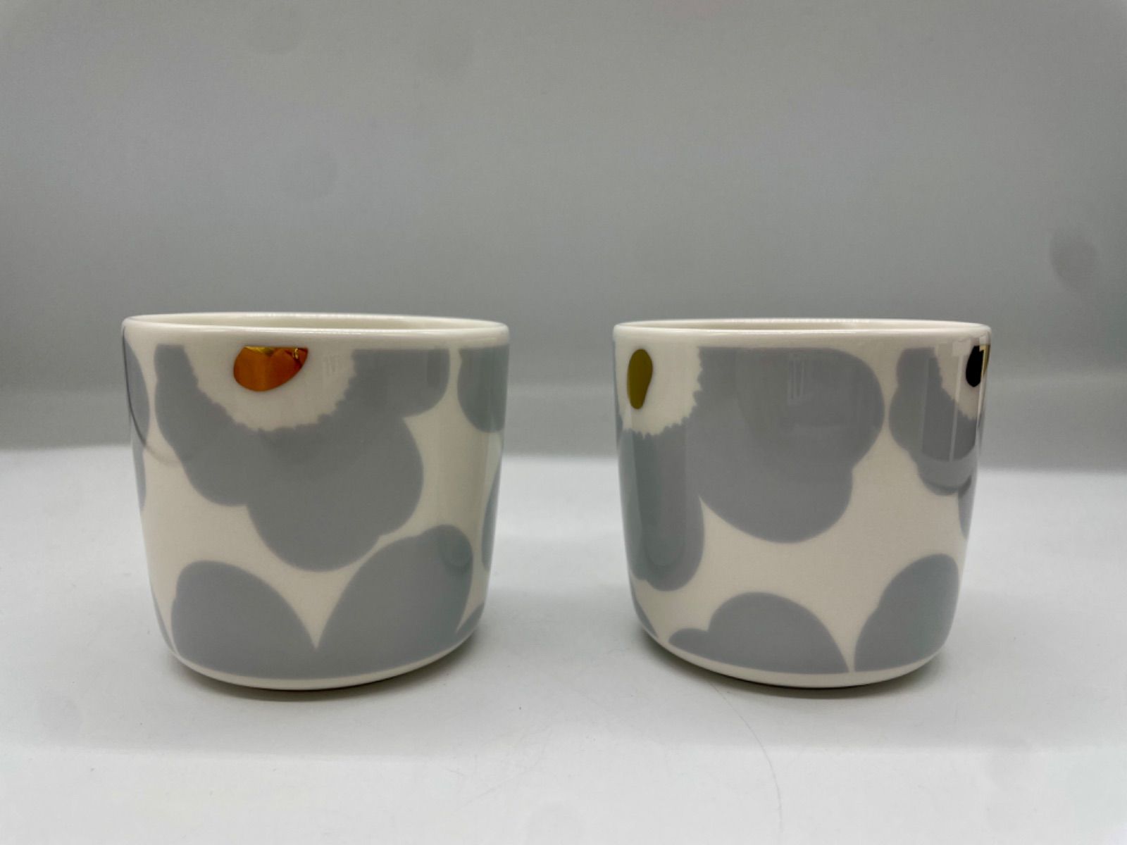 マリメッコ☆プレート ウニッコ☆アイシーグレー× ゴールド マリメッコウニッコアイシーグレーゴールドプレート&マグ