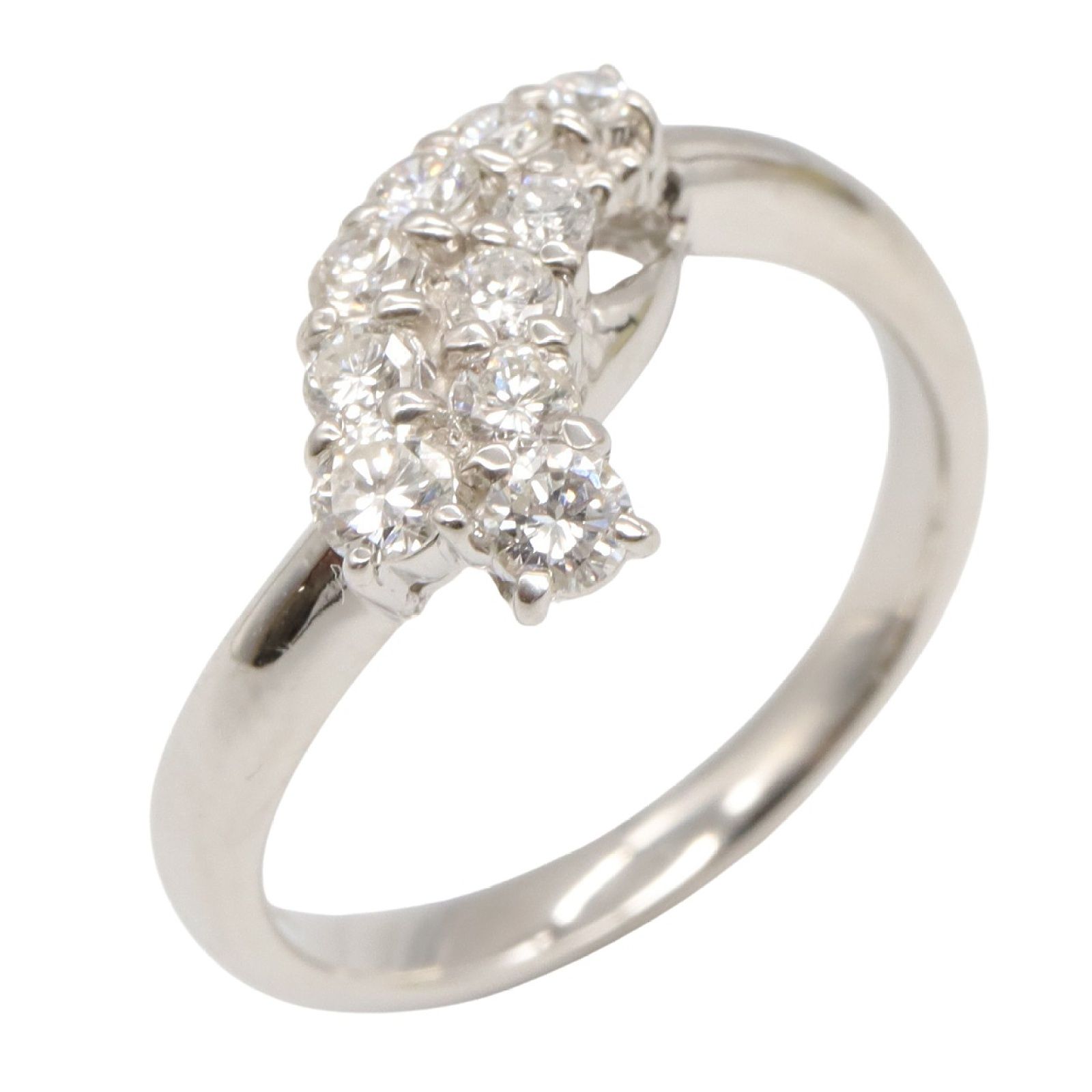 ジュエリー JEWELRY リング 指輪 ダイヤモンド リング ﾀﾞｲﾔ 4.7g 10.5 Pt900プラチナ ダイヤモンド リング レディース Used A
