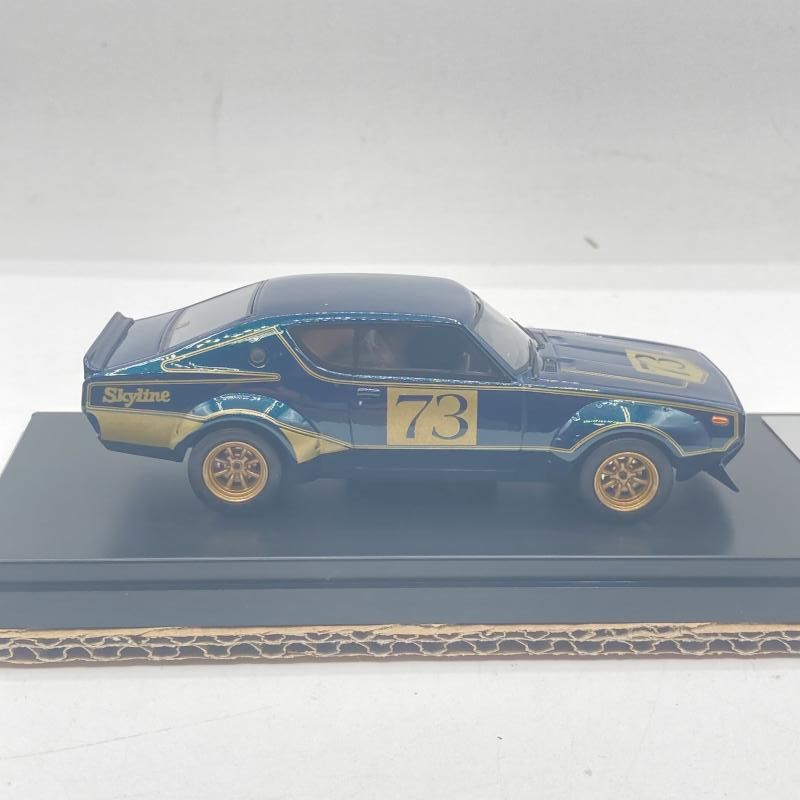 【中古】1/43 P-4 日産 ｽｶｲﾗｲﾝ GT-R KPGC110 東京ﾓｰﾀｰｼｮｰ 1972 (ﾌﾞﾙｰ)[90]