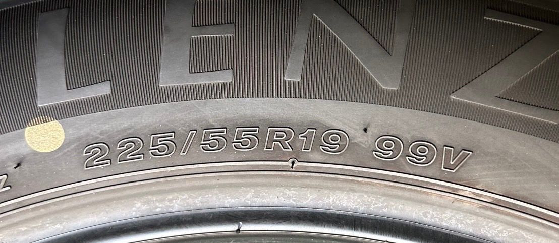 製造 溝7.5分山 BRIDGESTONE ALENZA LX100 1本 225 55R19 ASP3190 FFCRYSTALESIA_COM